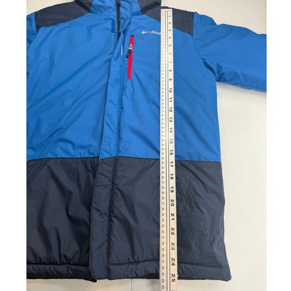 NEW Columbia Big Kids Lightning Lift Insulated Jacket Hooded Blue Navy Size L - Picture 9 of 11